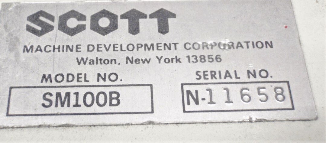 SCOTT Machine Development Corporation SM100B Engraving Machine - Image 3