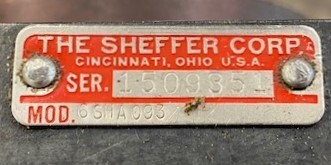 Sheffer Corporation 6SH093 Program Cylinder - Image 2