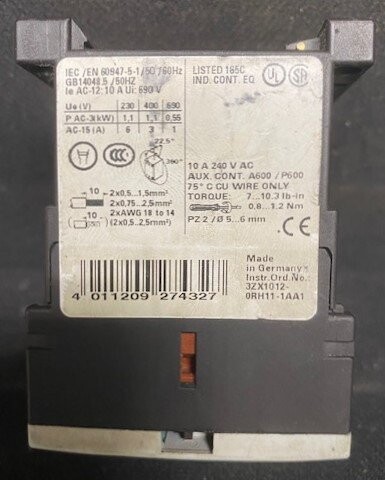 Siemens 3RH1131-1BB40 Contactor - Image 2