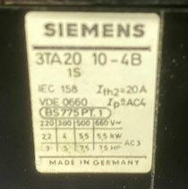 Siemens 3TA20 10-4B Contactor - Image 4