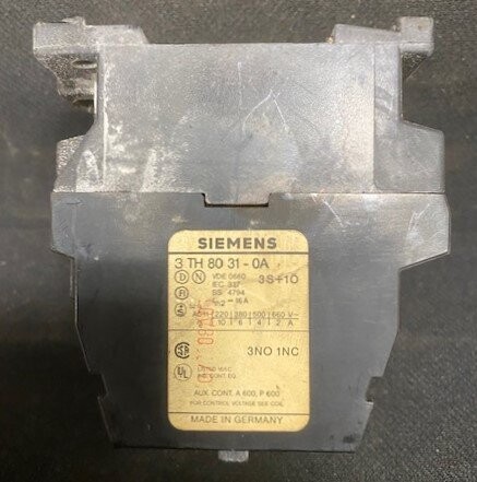 Siemens 3TH80 31-0A Contactor - Image 2