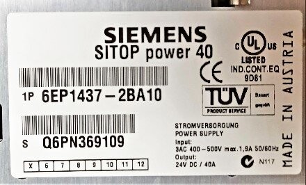 Siemens 6EP1437-2BA10 Power Supply - Image 2