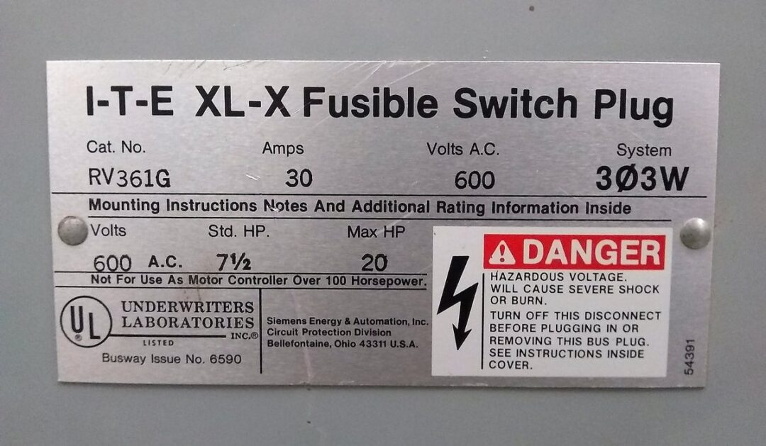 Siemens RV361G I-T-E XL-X Fusible Switch - Image 4