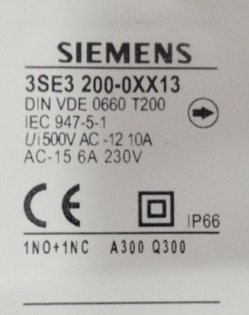 Siemens 3SE3 200-0XX13 Position Switch - Image 3