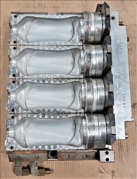 SIPA Unknown Model 40 oz Rectangle Round Bottle Blow Mold - Image 2