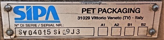 SIPA Unknown Model 40 oz Rectangle Round Bottle Blow Mold - Image 4