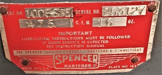 Spencer 1005SPE 5 HP Blower - Image 3