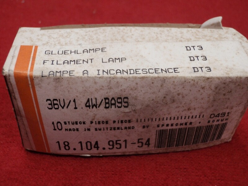 Sprecher + Schuh 0491 Miniature Lamp Bulbs