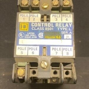 Square D 8501-L0-40 Type L Series A Control Relay