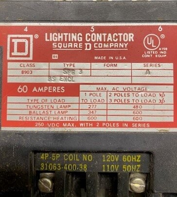 Square D 8903 Type SPG3 Series A Enclosed Contactor Coil - Image 4