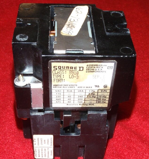 Square D 8910 Contactor