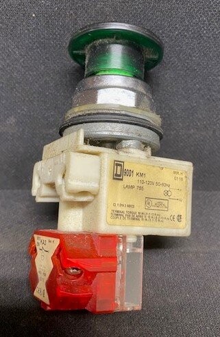 Square D 9001KM1 Series H Pilot Light with Pull Switch