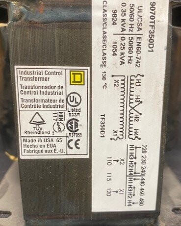 Square D 9070TF350D1 Transformer - Image 2