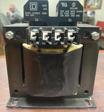 Square D 9070TF50D1 240/480VAC Industrial Transformer with Top Mounted Fuse Block - Image 2