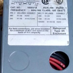 Square D 100SV1A 0.100 kVA Transformer