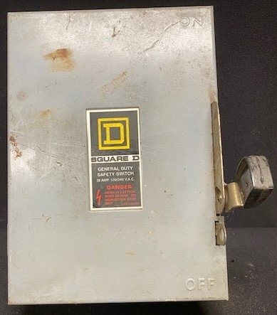 Square D D211N Series E2 Type 1 Enclosure General Duty Safety Switch