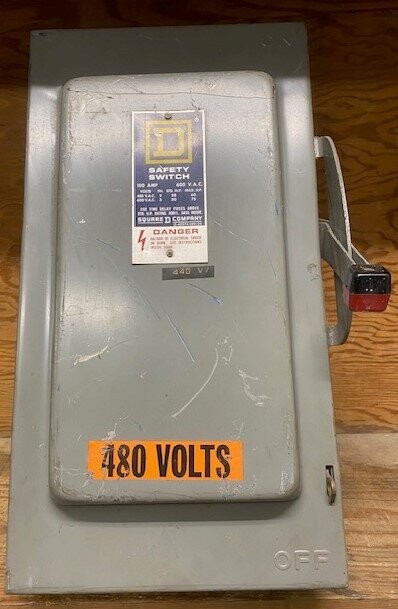 Square D H-363 Series D3 Enclosed Fusible Safety Switch