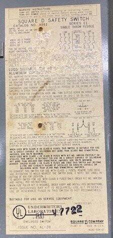 Square D H361 Series E1 Enclosed Fusible Safety Switch - Image 3