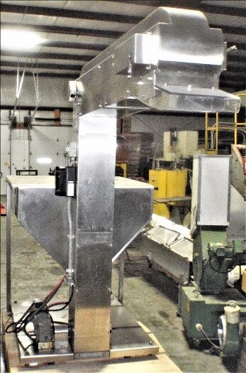 Unknown Brand Unknown Model Stainless Steel Cap Hopper and Cap Elevator Conveyor - Image 3