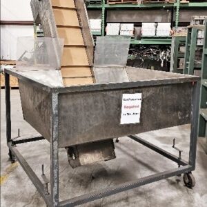 Unknown Brand Unknown Model Stainless Steel Elevator Conveyor Hopper