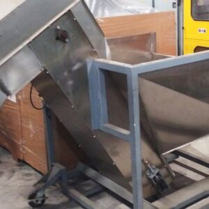 Unknown Brand Unknown Model Stainless Steel Hopper Elevator Conveyor