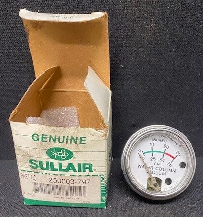 Sullair 250003-797 Water Column Vacuum Gauge