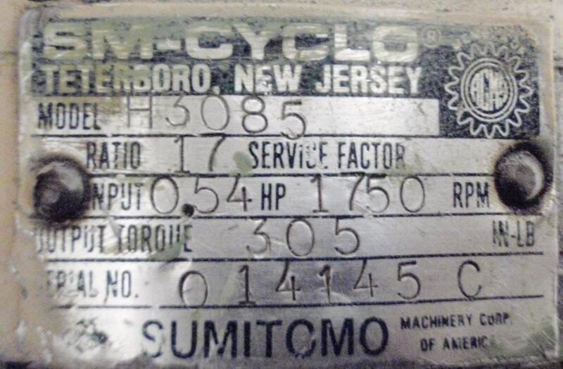 Sumitomo H3085 Gearbox - Image 4