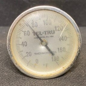 Tel-Tru Unknown Model 0-180ÃƒÆ’Ã†â€™ÃƒÂ¢Ã¢â€šÂ¬Ã…Â¡ÃƒÆ’Ã¢â‚¬Å¡Ãƒâ€šÃ‚Âº F Thermometer