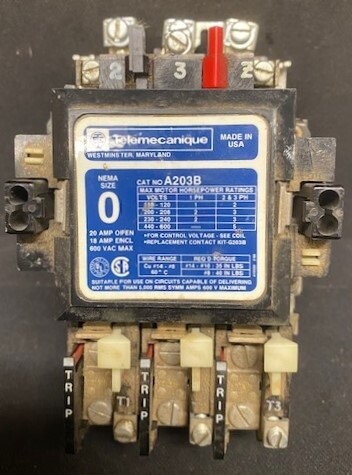 Telemecanique A203B Magnetic Motor Starter
