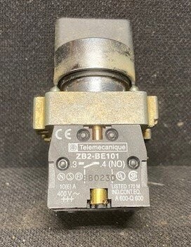 Telemecanique ZB2-BE101 Contact Blocks Doubled on Mounting Block with Selector Switches