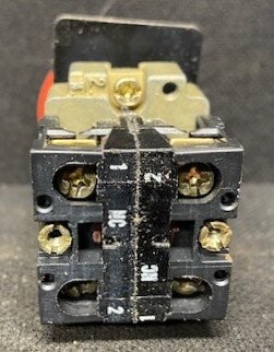 Telemecanique ZB2-BE102 Contact Blocks on Mounting Block with Emergency Stop Button - Image 3