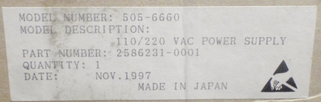 Texas Instruments 505-6660 Power Supply - Image 3