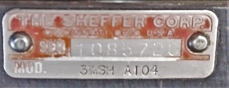 Sheffer Corporation 3¼SH-A104 Program Cylinder - Image 2