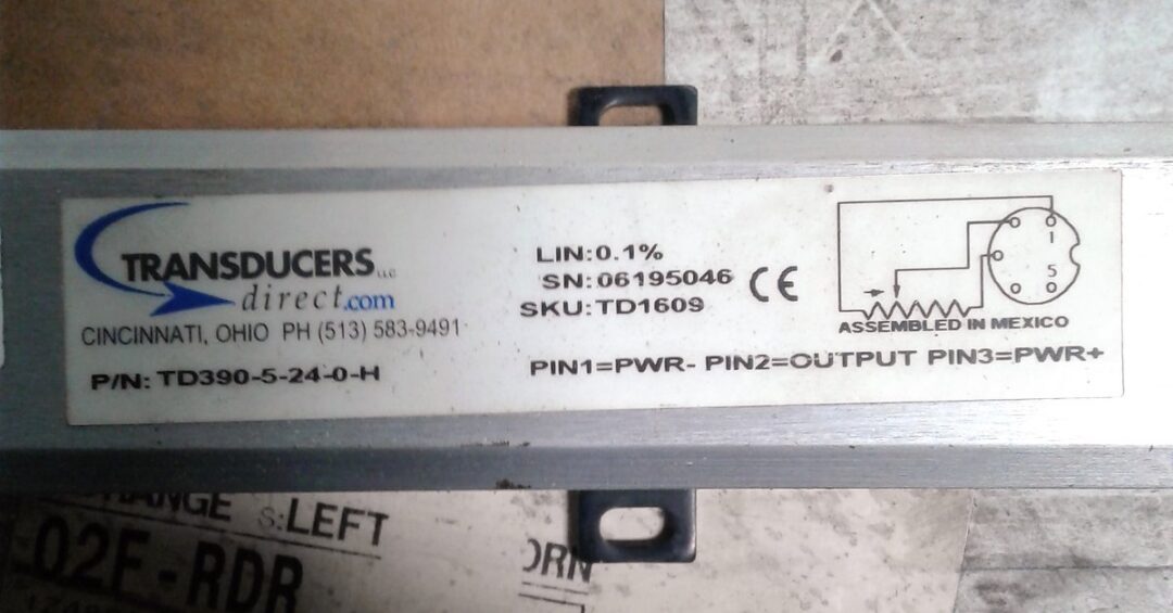 Transducers Direct TD390-5-24-0-H 24" Stroke Transducer - Image 2