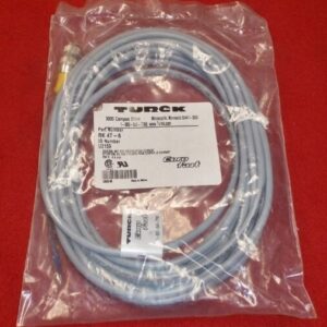 Turck RK 4T-6 Cordset; M12 Female to Cut-end; Gray; 3 cond.; 6 meters; PVC