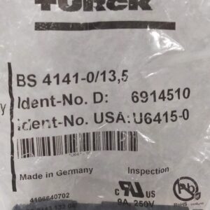 Turck BS4141-0/13,5 4-Pin Male Connector