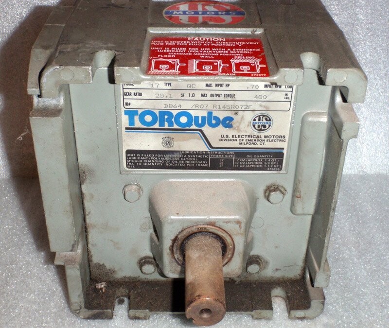 US Motors B864 Torqube Speed Reducer