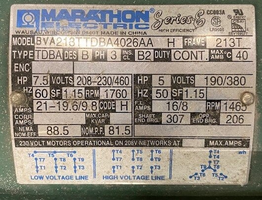 Una-Dyn ML2-014-0821 ProTec 7.5 HP Vacuum Pump - Image 3