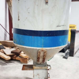 Uniloy 24" diameter material hopper with drawer magnet