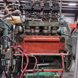 Uniloy 5835 Reciprocating 4 head Gallon blow molding machine