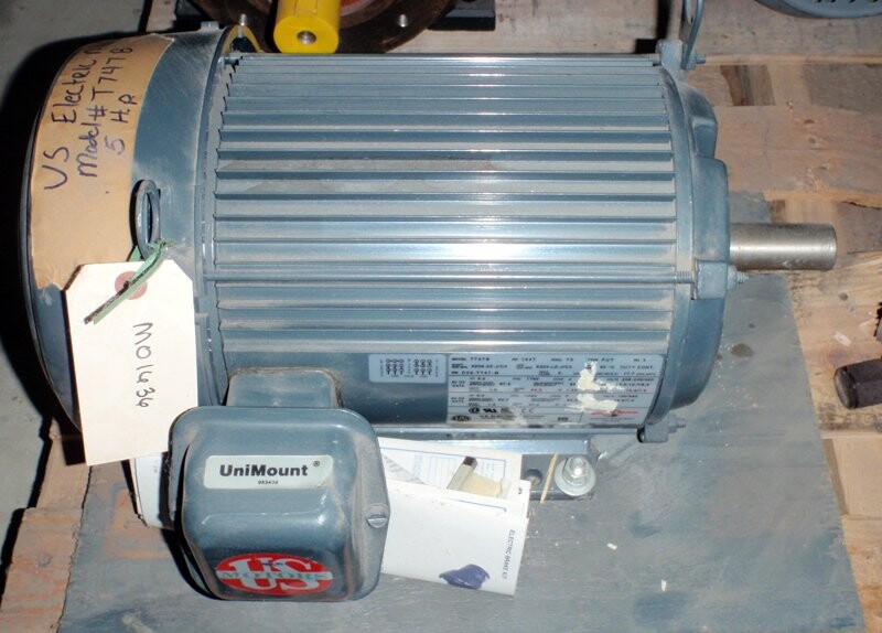 US Motors T747B 5 HP Motor