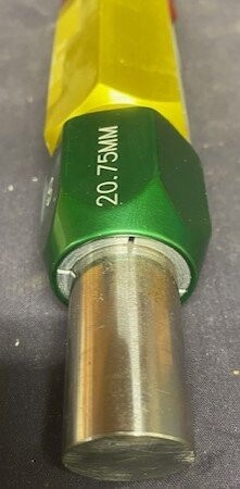 Vermont Gage 132108330 Class ZZ 20.75mmx20.85mm Go-NoGo Gauge - Image 2