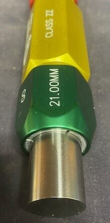 Vermont Gage 132108330 Class ZZ 21.00mmx21.20mm Go-NoGo Gauge - Image 2