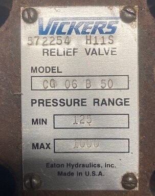 Vickers CG-06-B-50 Relief Valve - Image 2