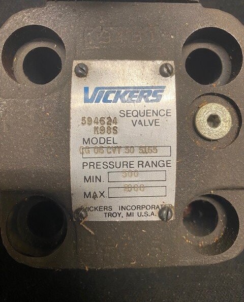 Vickers CG 06 CVY 50 S165 Hydraulic Valve - Image 2