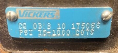 Vickers CG03B10 175066 Hydraulic Valve - Image 2