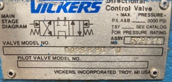 Vickers DG3S 8 8C 10 Directional Control Valve - Image 2