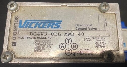 Vickers DG4V3 0BL MWB 40 Hydraulic Valve - Image 2
