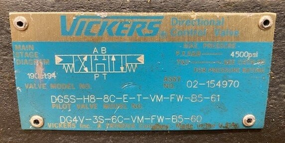 Vickers DG5S-H8-8C-ET-VM-FW-B5-61 Hydaulic Valve - Image 2