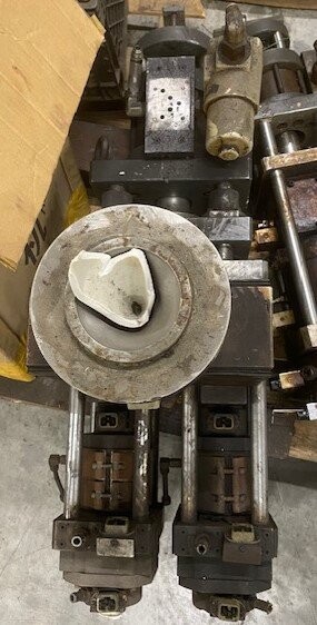 W. Mueller S2/90-180T-PVC.1-Channel 2x180mm Blow Mold Machine Head